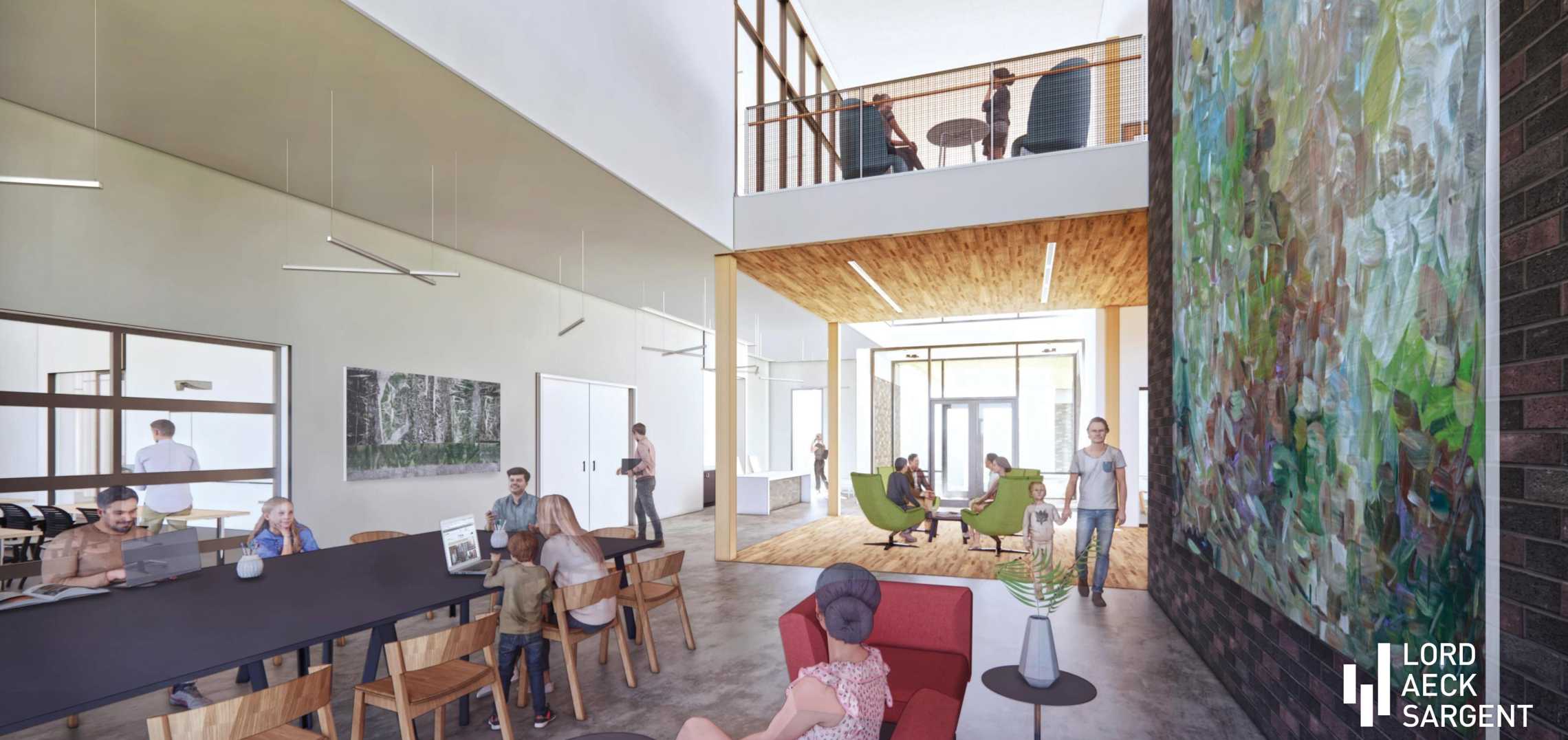 Images Trees Atlanta's modern new headquarters nears completion